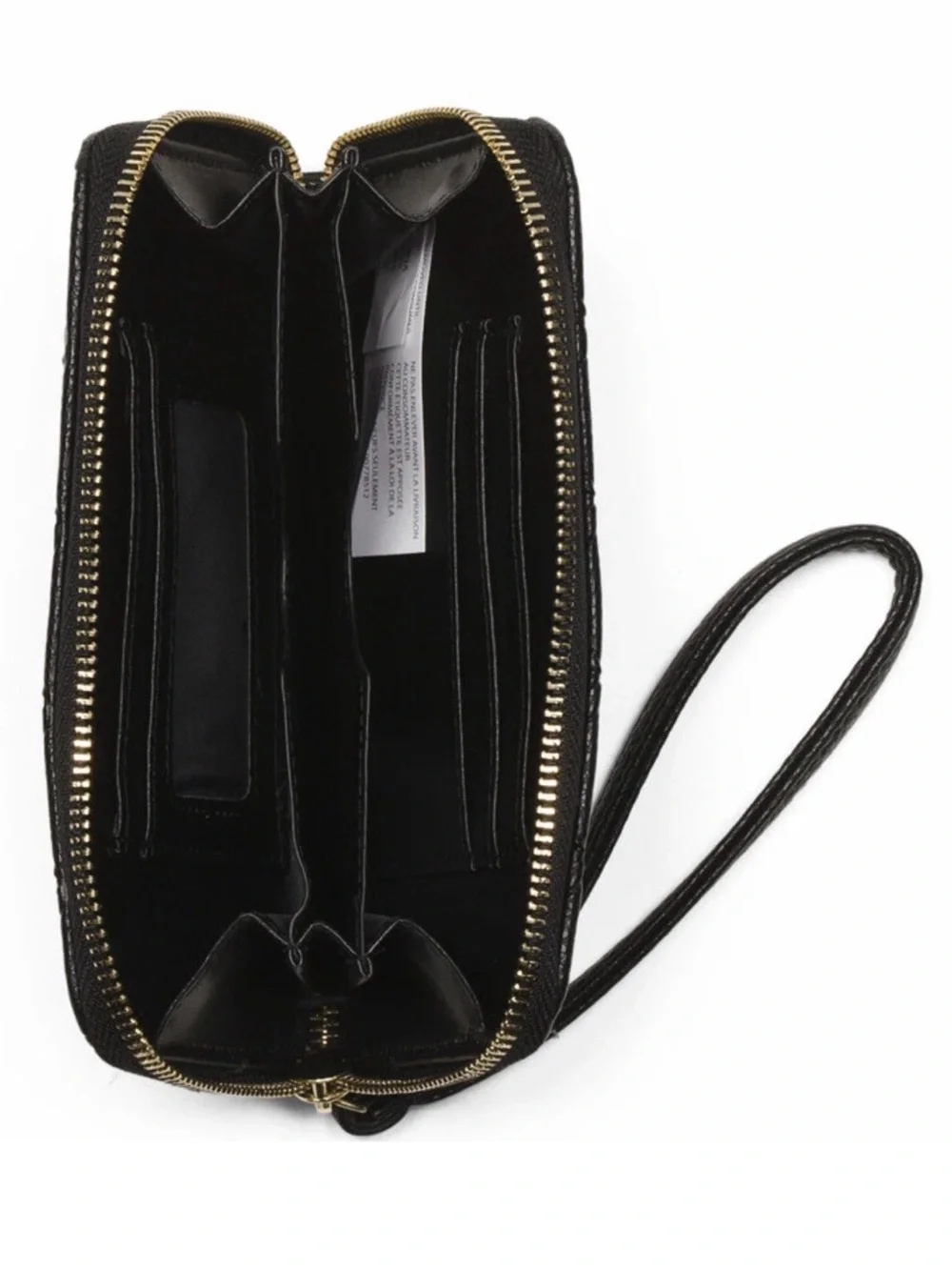 Adrienne Vittadini Logo Embossed Zip Around  Wallet